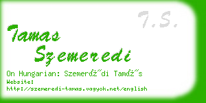 tamas szemeredi business card